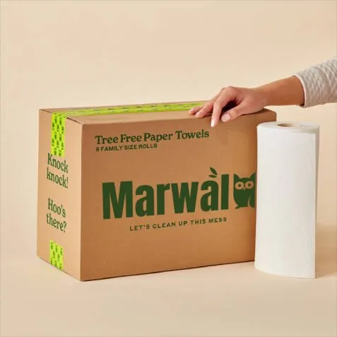 Marwal paper towels and packaging